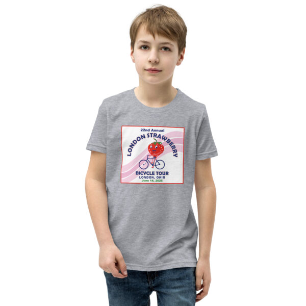 London Strawberry Tour 2025 Tee - Youth w/ RIDER DISCOUNT - Image 3
