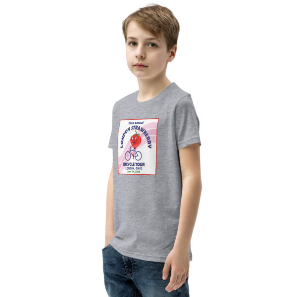 London Strawberry Tour 2025 Tee - Youth w/ RIDER DISCOUNT - Image 5