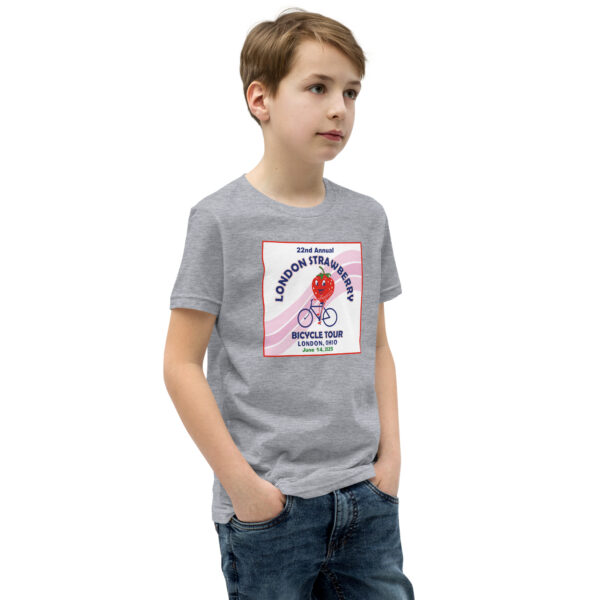 London Strawberry Tour 2025 Tee - Youth w/ RIDER DISCOUNT - Image 4